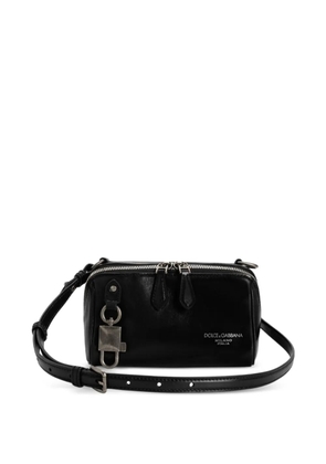 Dolce & Gabbana padlock-detailed shoulder bag - Black