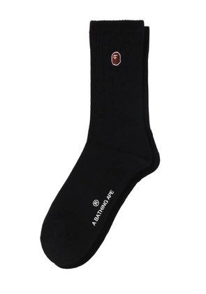 A BATHING APE® embroidered-logo socks - Black
