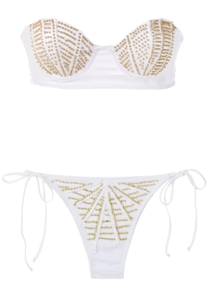 Amir Slama bandeau bikini set - White