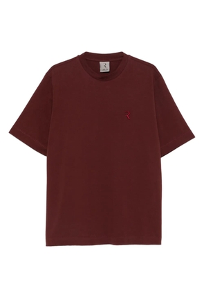 Rhun logo-embroidered T-shirt - BORDEAUX/BORDEAUX