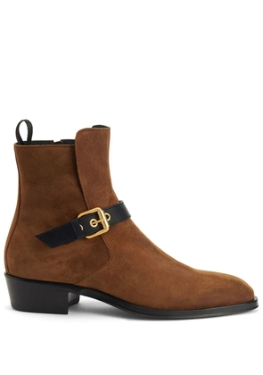 Giuseppe Zanotti 40mm Jhonny leather ankle boots - Brown