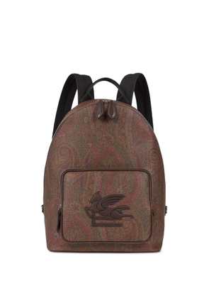 ETRO paisley-jacquard backpack - Brown
