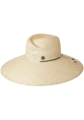Maison Michel Big Virginie straw hat - Neutrals