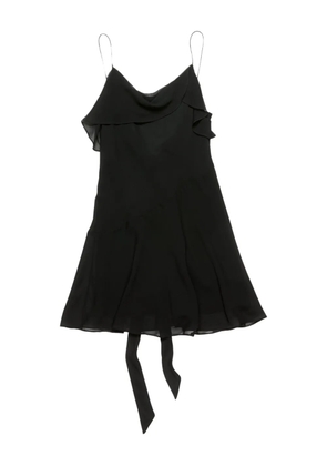Acne Studios ruffled bow-tie dress - Black