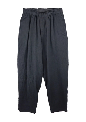 Y's elastic-waist wool trousers - Black