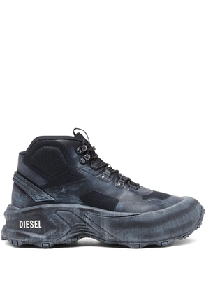 Diesel Cage lace-up chunky-sole hiking boots - Black