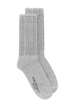 Golden Goose crystal-embellished socks - Grey