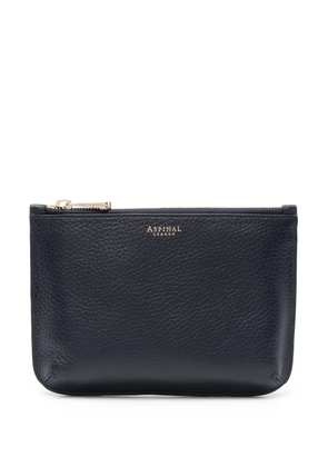 Aspinal Of London medium Ella leather pouch - Blue