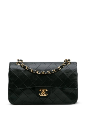 CHANEL Pre-Owned 1986-1988 Small Classic Lambskin Double Flap shoulder bag - Black