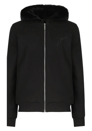 Giuseppe Zanotti LR-12 logo-print hoodie - Black