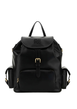 Miu Miu panelled buckled backpack - Black