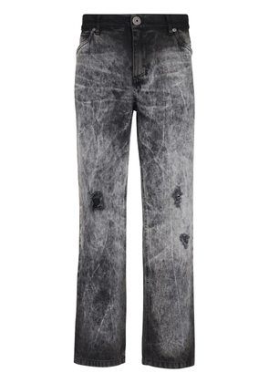 Balmain mid-rise straight-leg jeans - Black