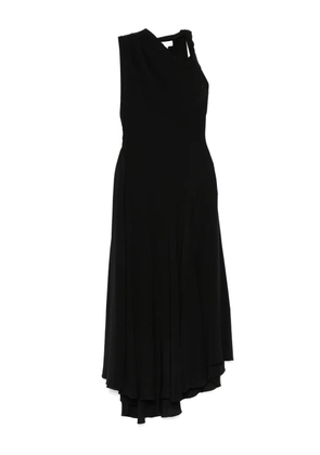 Victoria Beckham asymmetric silk dress - Black