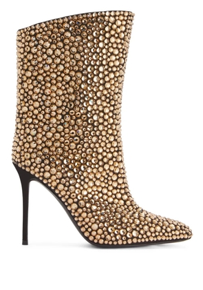 Giuseppe Zanotti Merissa Sparkle 105mm boots - Neutrals