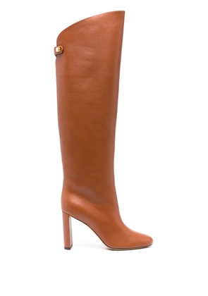 Maison Skorpios Adrianna 90mm knee-high boots - Brown
