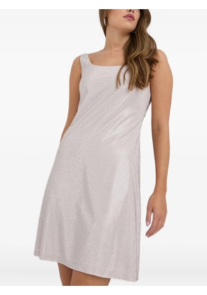 Beatrice B scoop-neck embellished mini dress - White