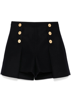 sacai pleated tailored short - Blue