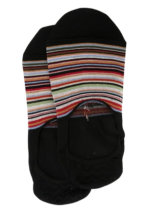 Paul Smith No-Show striped ankle socks - Black