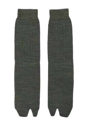 Maison Margiela ribbed crew socks - Green
