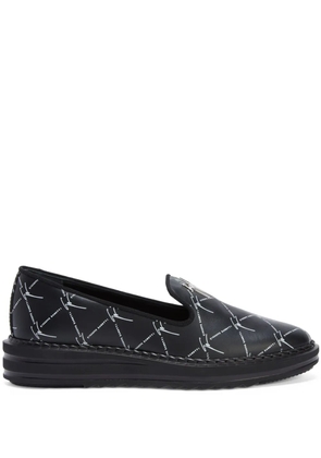 Giuseppe Zanotti Tim logo-lettering loafers - Black