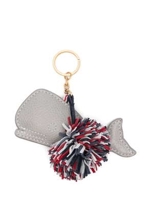 Thom Browne whale-motif keyring - Grey