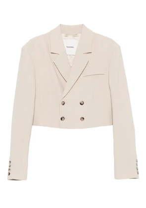 Nanushka double-breasted blazer - Neutrals