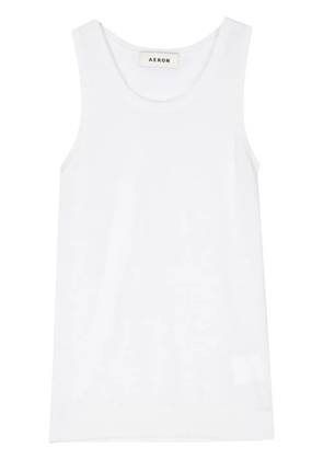 AERON sleeveless knitted top - White