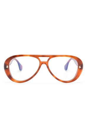 Sestini Eyewear Sedici glasses - Brown