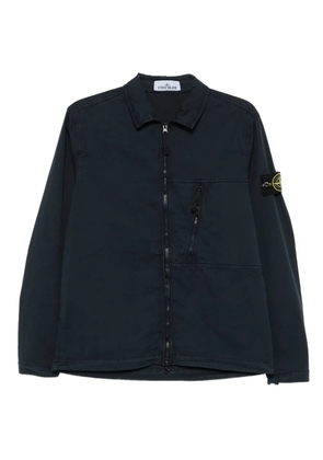 Stone Island zip-fastening pocket shirt jacket - Blue
