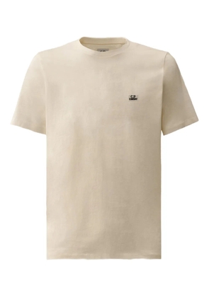 C.P. Company logo-embroidered cotton T-shirt - Neutrals