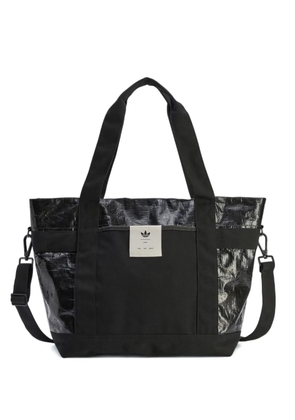 Song For The Mute x Adidas logo-motif panelled tote bag - Black