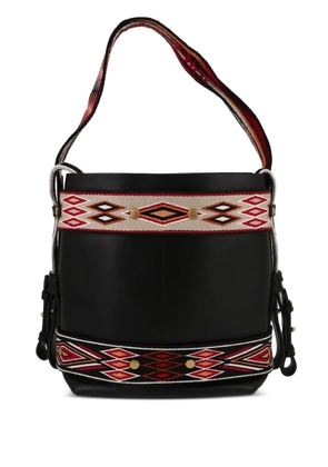 Christian Dior Pre-Owned geometric-panel two-way bag - Black