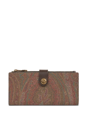 ETRO paisley-jacquard wallet - Brown