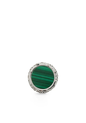 Emanuele Bicocchi Amulet Malachite earring - Silver