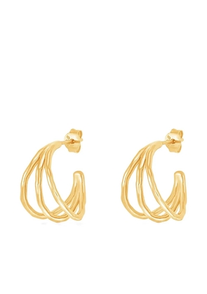 DOWER AND HALL Waterfall hoops - Gold