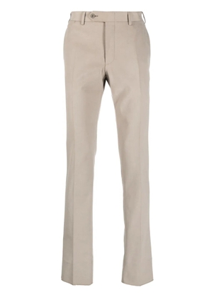 Canali cotton straight-leg trousers - Neutrals
