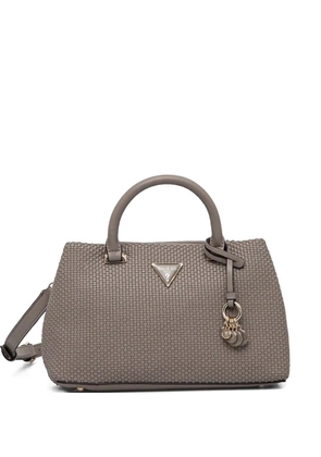 GUESS USA Phaedra woven texture handbag - Grey