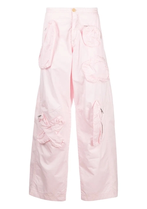 Walter Van Beirendonck Pre-Owned Gun wide-leg trousers - Pink