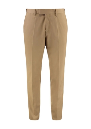 BOSS flat-front trousers - Brown