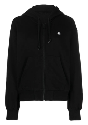 Carhartt WIP logo-embroidered zip-up hoodie - Black