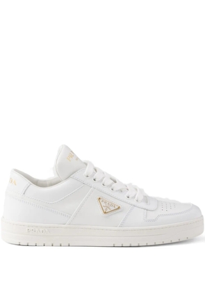 Prada leather lace-up sneakers - White
