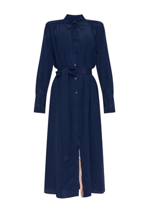 PS Paul Smith silk belted dress - Blue