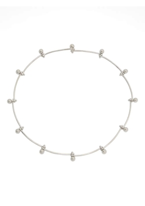 Jil Sander beaded necklace - Silver