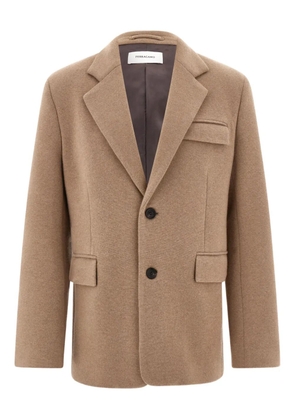 Ferragamo single-breasted flap-pocket blazer - Neutrals