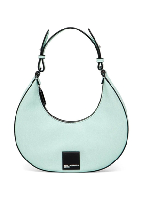 Karl Lagerfeld Jeans logo-patch shoulder bag - Blue