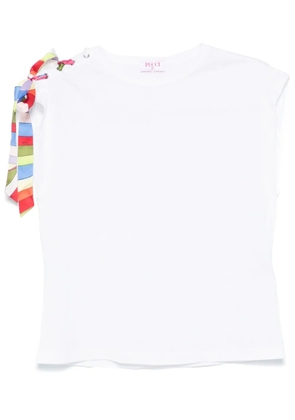 PUCCI tie-detail T-shirt - White