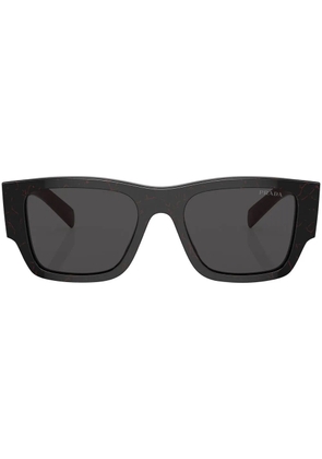 Prada Eyewear logo-arm square-frame sunglasses - Black