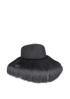 Comme Des Garçons fringed wool hat - Black