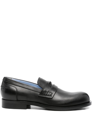 Versace Pre-Owned leather loafers - Black