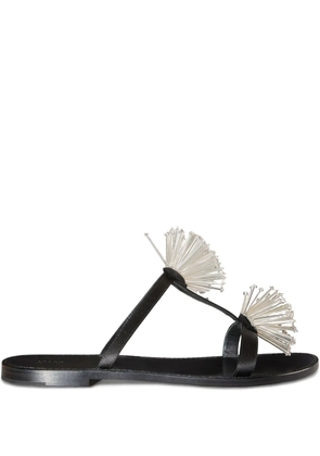 PUCCI embroidered slides - Black